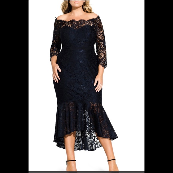 CITY CHIC Estella Off the Shoulder Dress NWT - Picture 5 of 8